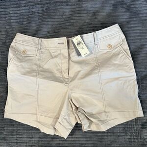Ann Taylor Women's Beige Cargo Shorts